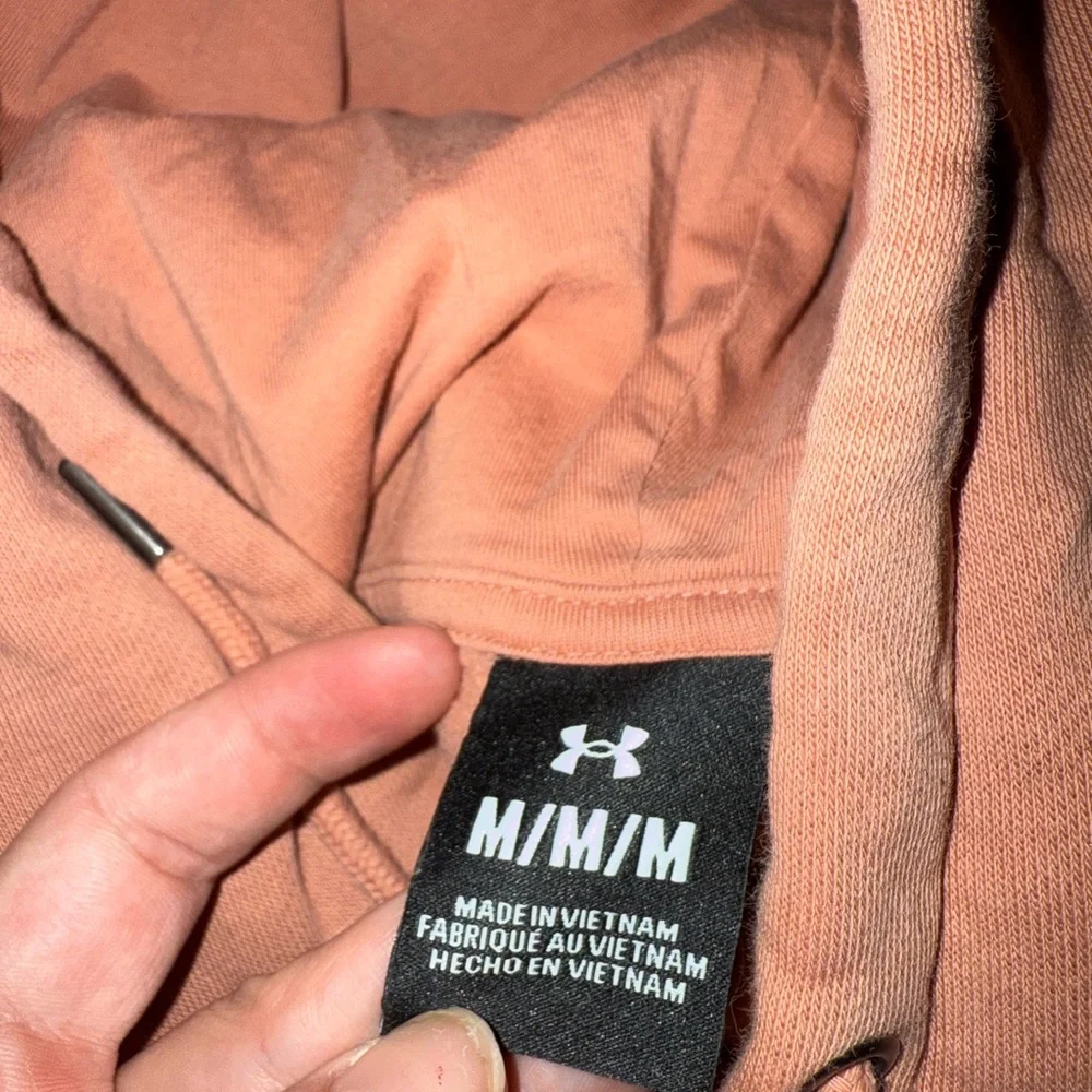 Under Armour Women's Dusty Peach Hoodie Pullover - Picture 3 of 3